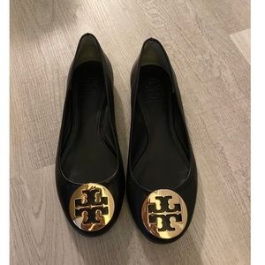 Tory Burch Reva Original Leather Ballet Flats